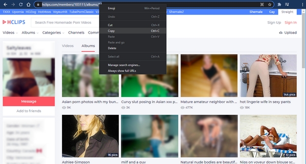 Download hclips.com member photo albums