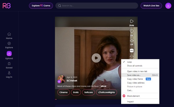 Manually save redgifs.com videos one by one from browser